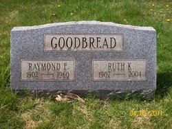 Raymond & Ruth Goodbread tombstone