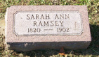 Sarah Ann McGeorge tombstone