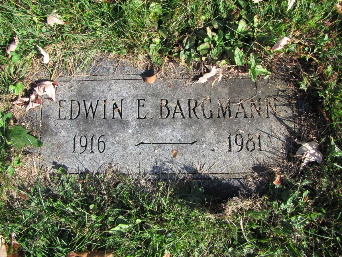 Edwin Bargmann tombstone