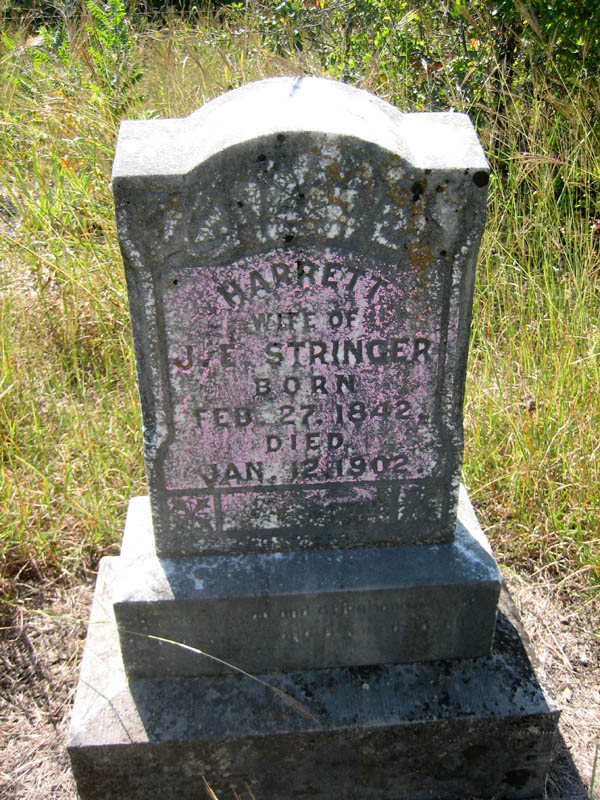 Harriet Mary (Flannigan) Stringer tombstone
