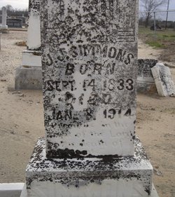 James J. Simmons tombstone