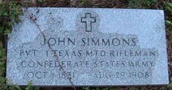 John Simmons tombstone
