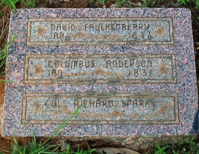 Col Richard Sparks tombstone